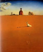 Dali, Salvador - Landscape With a Girl Skipping